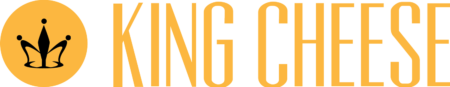 King cheese logo with black crown.